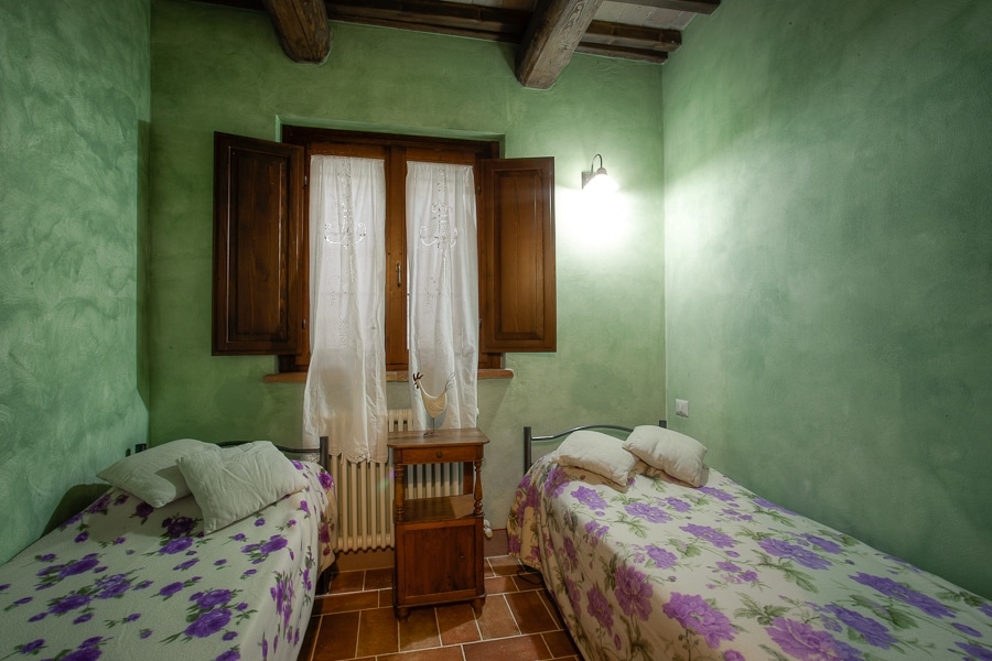 Ca' Princivalle 3-kamer appartement Gelsomino:  slaapkamer