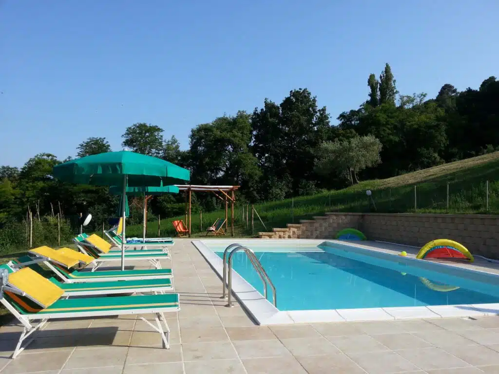 La piscina nell'agriturismo Ca' Princivalle 